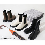 SALE 30%オフ】テンパレイト TEMPERATE サイドゴアブーツ HENRY BLACK 