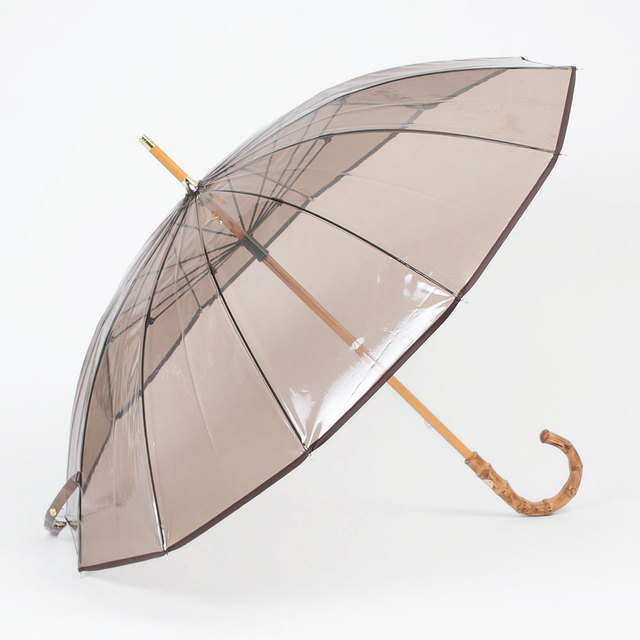 TRADITIONAL WEATHERWEAR 長傘 CLEAR UMBRELLA BAMBOO クリア