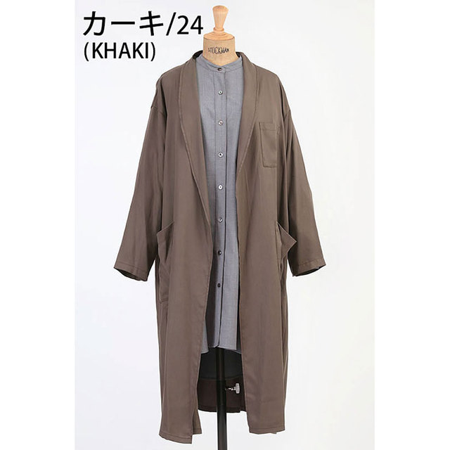 mizuiro ind ミズイロインド ドレープガウンコート 3-279557 20 -BEIGE