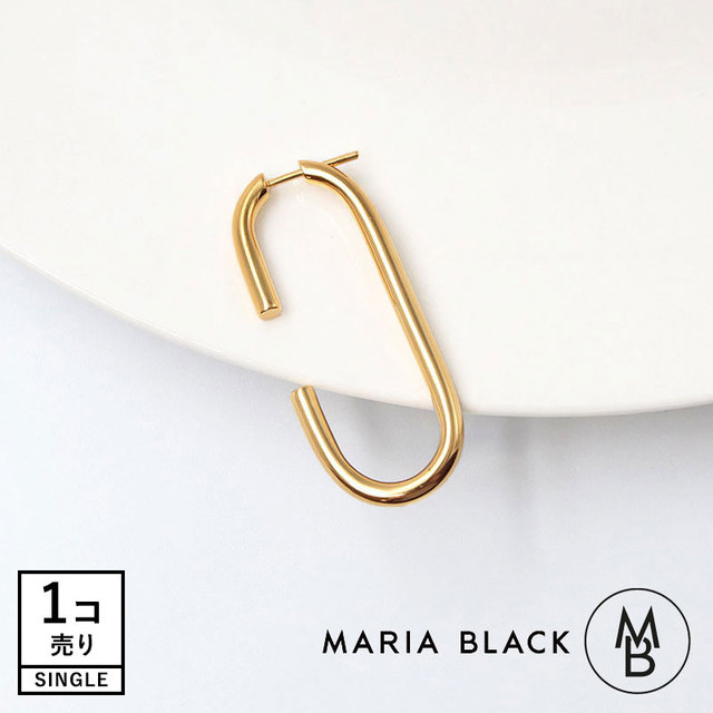 MARIA BLACK マリアブラック ピアス 片耳 定番 アイコン ゴールド サムネイル