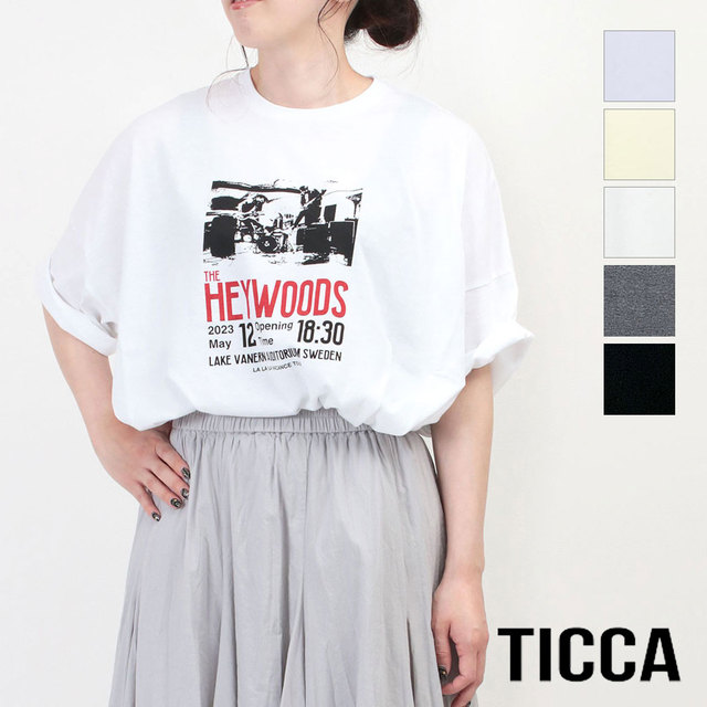 TICCA ティッカ Tシャツ ビッグサイズ 半袖 プリント 大きめ リラックス サムネイル