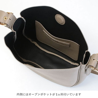 VIOLAd'ORO ヴィオラドーロ バッグ TRERO 2WAY HOBO V-1524 BLACK(ブラック)|violadoro ヴィオラドーロ バッグ ホーボー ハーフムーン ショルダー 2WAY シンプル 新作 内側