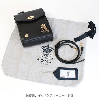 ADMJ ミニショルダーバッグ ヴィッテリアルマ エーディーエムジェイ 24SA01014A NERO(BLACK)|ADMJ ヴィッテリアルマ レクタングル ショルダー バッグ 縦長 エーディーエムジェイ 24SA01014A マーキス 最高級 カーフレザー ジェンダーレス デイリー 保存袋 ギャランティーカード