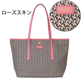 ☆【タグ付新品】ロベルタピエリ○トートバッグ○濃グレー×ピンク