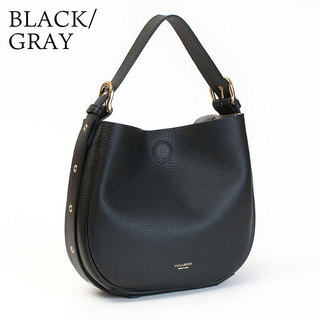 VIOLAd'ORO ヴィオラドーロ バッグ TRERO 2WAY HOBO V-1524 BLACK(ブラック)|violadoro ヴィオラドーロ バッグ ホーボー ハーフムーン ショルダー 2WAY シンプル 新作 ブラック