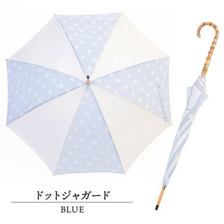 フィルダレニエ  Fil D'araignee 長傘 晴雨兼用 BAMBOO DOT WHITE|fildaraignee フィルダレニエ 傘 長傘 パラソル 晴雨兼用 日よけ 紫外線対策 ドット ネイビー