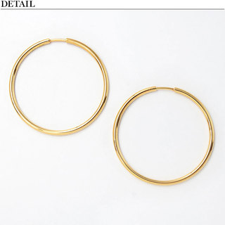 MARIA BLACK マリアブラック ピアス Senorita 35 Hoop Pierced Earrings 100701 YELLOW GOLD GOLD(ゴールド)|MARIA BLACK マリアブラック ピアス 両耳 定番 フープ アイコン ゴールド 詳細