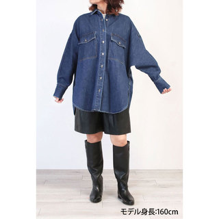 【NEW】 SACRA サクラ デニムシャツ AUTHENTIC DENIM SHIRT 124514071 |SACRA サクラ デニムシャツ オーバーサイズ ワイドシルエット お洒落 コーデ