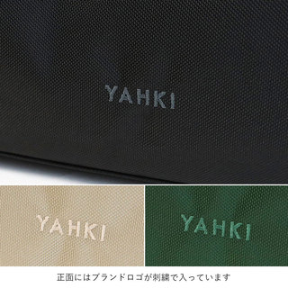 YAHKI ヤーキ ナイロントートバッグ YH-658 BLACK(ブラック)|ヤーキ YAHKI バッグ トート ナイロン 床革 大きめ お洒落 軽い 肩掛け マザーズバッグ ジム用 1泊旅行 ロゴ