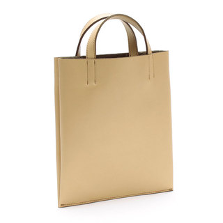 ADMJ エーディーエムジェイ フラットバッグS ステラモチーフ ナッパブロッサムT 25AW01008 ORO|ADMJ エーディエムジェイ トート スワロ スター 小さい 普段持ち 軽い 本革 背面