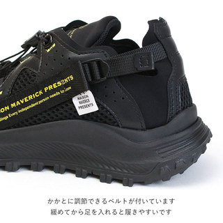 MAISON MAVERICK PRESENTS スニーカー 軽量 メゾンマベリックプレゼンツ ストレッチスニーカー MS2452 BLACK 23|メゾンマヴェリック maison maverick presents スニーカー 軽量 軽い スポーティ レディース メッシュ ベルト